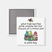 Een amusante smaakvolle gehakttaart grap magneet (Voorkant / Achterkant)