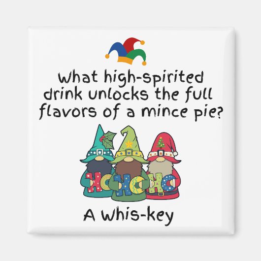 Een amusante smaakvolle gehakttaart grap magneet (Voorkant)