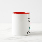 Een amusante snelkoppeling gehakt taart grap tweekleurige koffiemok (Center)