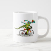 Een Anabisetia dinosaurus op de fiets. Grote Koffiekop (Rechts)