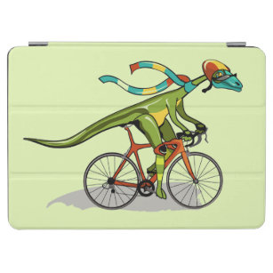 Een Anabisetia dinosaurus op de fiets. iPad Air Cover