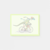 Een Anabisetia dinosaurus op de fiets. Post-it® Notes (Voorkant)
