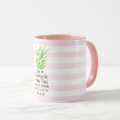 Een anananas-Inspirerend citaat-typografie zijn Mok (Voorkant rechts)