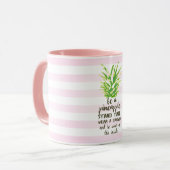 Een anananas-Inspirerend citaat-typografie zijn Mok (Voorkant links)