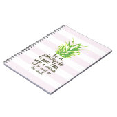 Een anananas-Inspirerend citaat-typografie zijn Notitieboek (Linkerzijde)