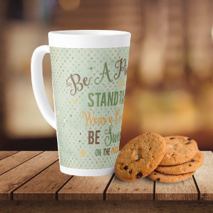 Een anananas-typografie zijn latte mok