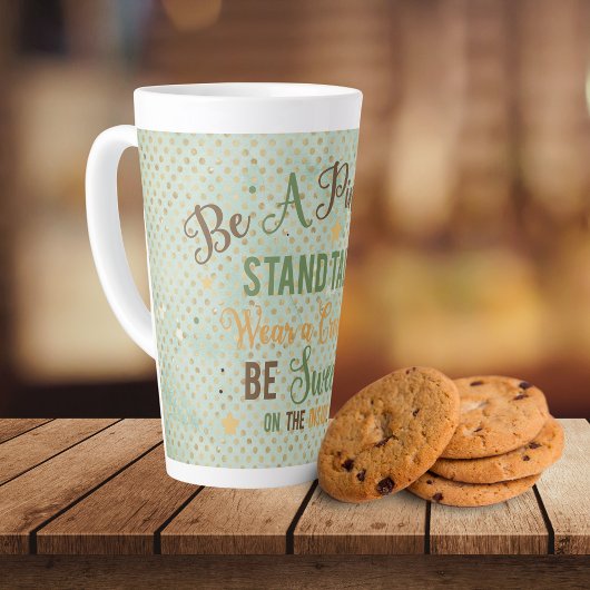 Een anananas-typografie zijn latte mok