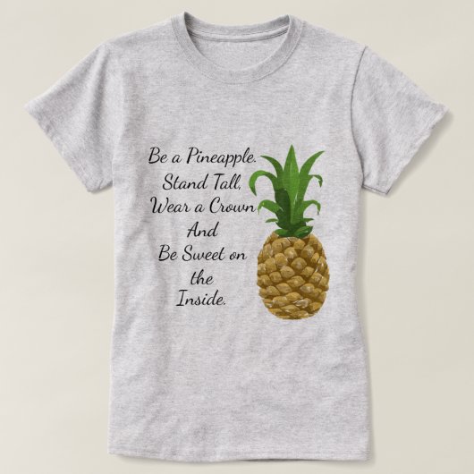 Een ananas T-Shirt zijn (Design voorkant)