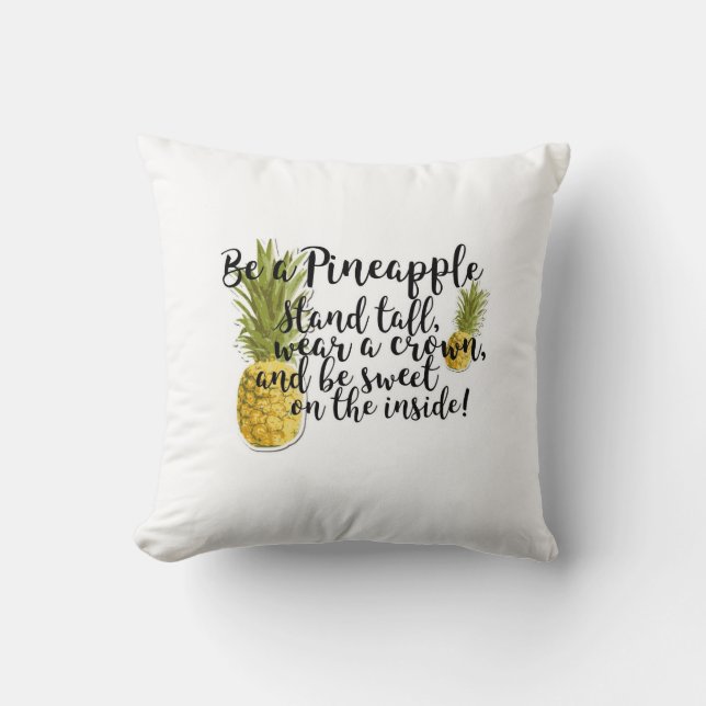 Een ananaspelpiloot zijn kussen (Voorkant)