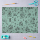 Een ander Alice in het Ontwerp van de Reeks van Wo Tissuepapier (Craft)