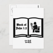 Een ander boek van John verse 1:2 Briefkaart (Voorkant / Achterkant)