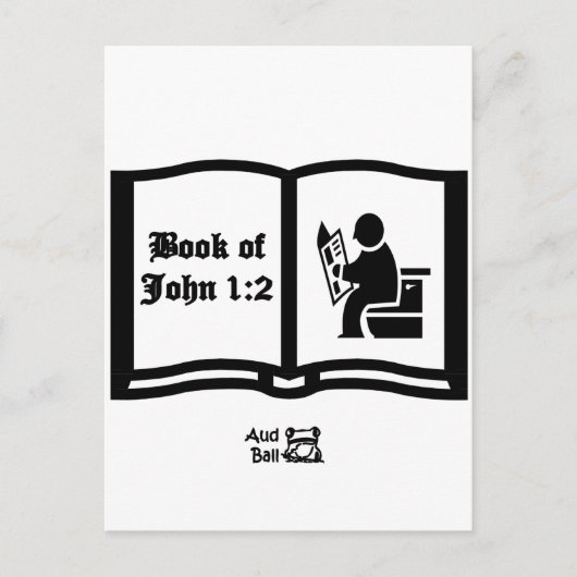 Een ander boek van John verse 1:2 Briefkaart (Voorkant)