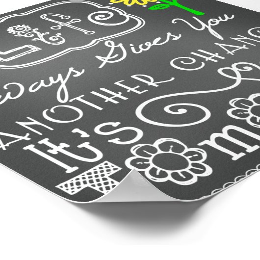 Een ander Chance Chalkboard Poster (Hoek)