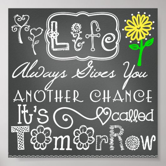 Een ander Chance Chalkboard Poster (Voorkant)