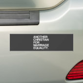 EEN ANDER CHRISTELIJK VOOR DE GELIJKHEID VAN DE MA BUMPERSTICKER (Op auto)