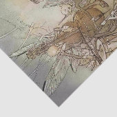 "Een ander deel van de Bossen" van Arthur Rackham Tissuepapier (Detail)