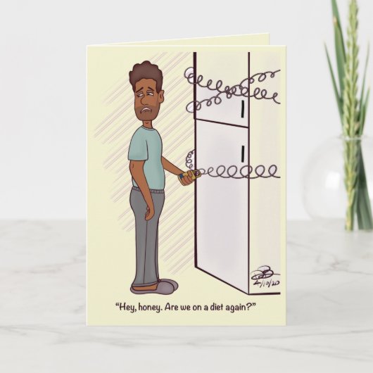 Een ander dieet vrouwen gevouwen Wenskaart Kaart (Voorkant)