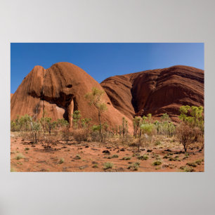 Een ander en uniek uitzicht van Ayers Rock Uluru Poster