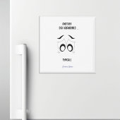 Een ander gerecht verlaten grappig gepersonaliseer magneet