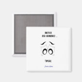 Een ander gerecht verlaten grappig gepersonaliseer magneet (Voorkant / Achterkant)