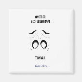 Een ander gerecht verlaten grappig gepersonaliseer magneet (Voorkant)