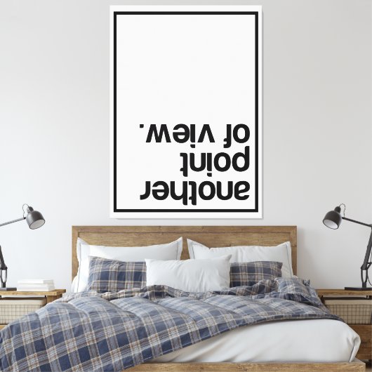 Een ander gezichtspunt canvas afdruk (Insitu (Slaapkamer))