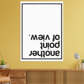 Een ander gezichtspunt canvas afdruk (Insitu (Woonkamer))