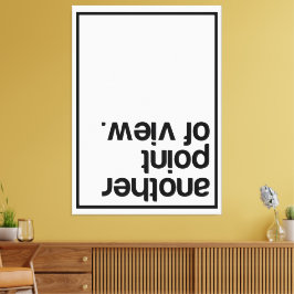 Een ander gezichtspunt canvas afdruk