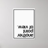Een ander gezichtspunt canvas afdruk (Voorkant)
