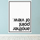 Een ander gezichtspunt canvas afdruk (Insitu (Houten vloer))