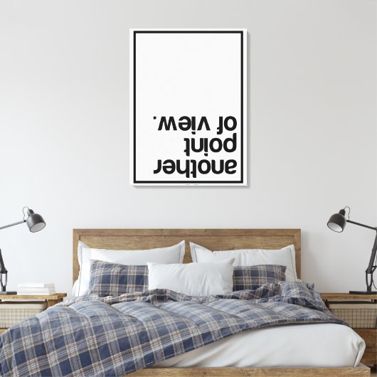 Een ander gezichtspunt canvas afdruk (Insitu (Slaapkamer))