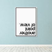 Een ander gezichtspunt canvas afdruk (Insitu (Houten vloer))