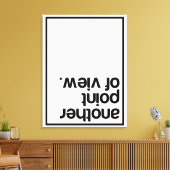 Een ander gezichtspunt canvas afdruk (Insitu (Woonkamer))