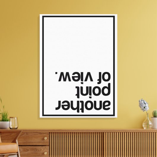Een ander gezichtspunt canvas afdruk (Insitu (Woonkamer))