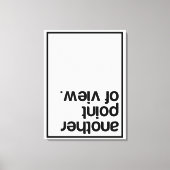 Een ander gezichtspunt canvas afdruk (Voorkant)