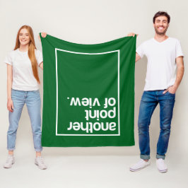 Een ander gezichtspunt fleece deken