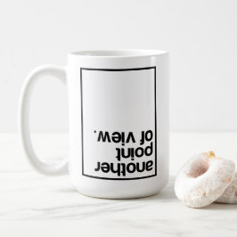 Een ander gezichtspunt koffiemok