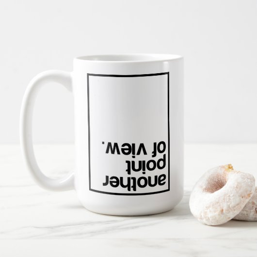 Een ander gezichtspunt koffiemok (Met donut)