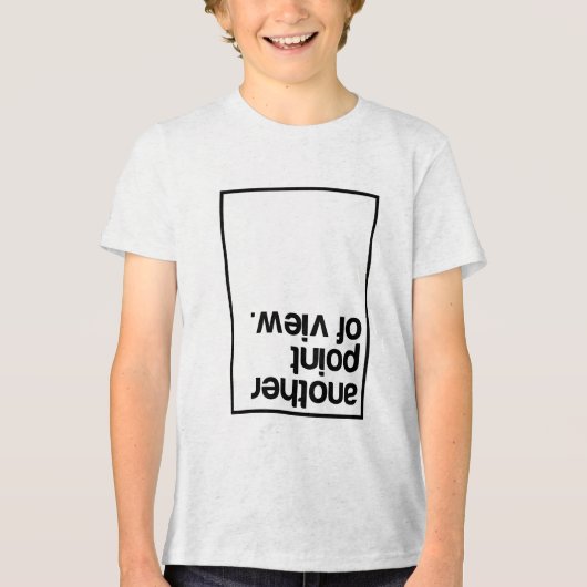 Een ander gezichtspunt Tri-Blend shirt (Voorkant)