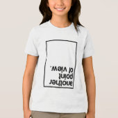 Een ander gezichtspunt Tri-Blend shirt (Voorkant)