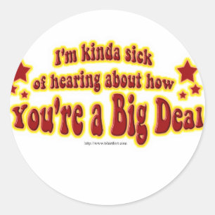 Een ander groots design ronde sticker