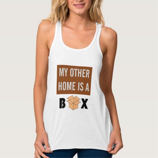 Een ander huis is een doos tanktop (Voorkant)