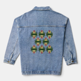 Een ander Indiaans geïnspireerd ontwerp Denim Jacket