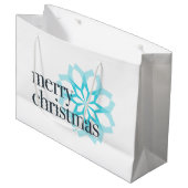 Een ander, klassiek ontwerp van "vrolijk kerstfees groot cadeauzakje (Voorkant Gekanteld)