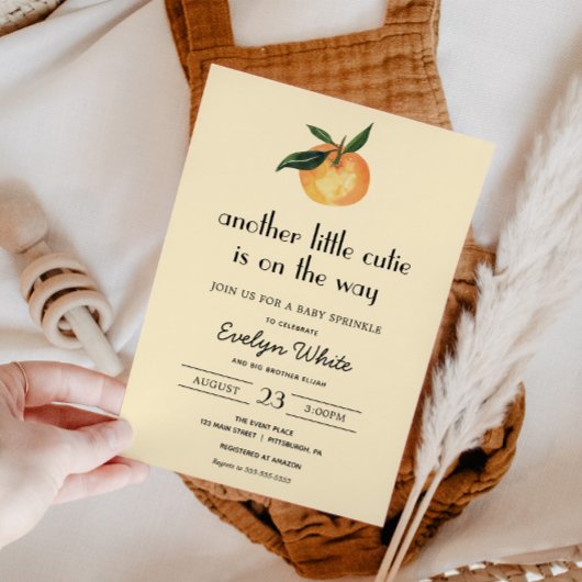 Een ander klein schatje is op de weg Baby Sprinkle Kaart