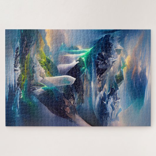 Een ander land leeft in de wolken legpuzzel (Horizontaal)