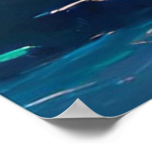 Een ander land leeft in de wolken poster (Hoek)