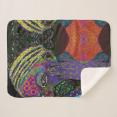 een ander meisje met een parel sherpa deken (Voorkant (horizontaal))