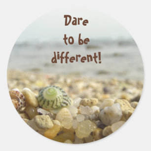 Een ander merk ronde sticker