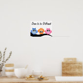 Een ander Neon Hoot Owl Poster (Keuken)